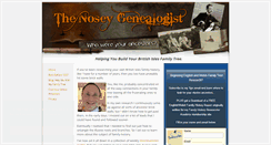 Desktop Screenshot of noseygenealogist.com
