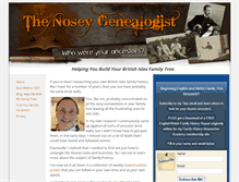 Tablet Screenshot of noseygenealogist.com